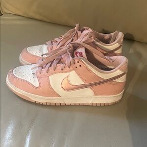 Nike Kids Pink and White Sneakers